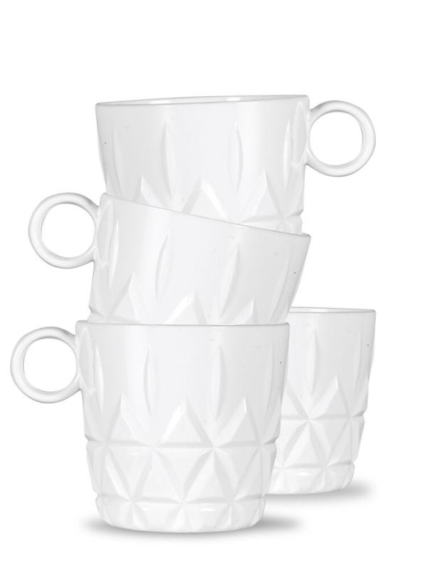 Sagaform Picknick Kaffekopp Vit 4-Pack at lavanille