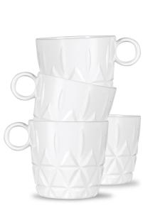 Sagaform Picknick Kaffekopp Vit 4-Pack