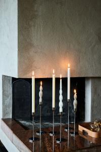 Sagaform Siri Ljusstake Silver 22,5 cm