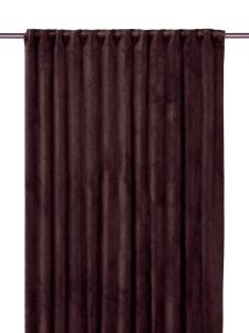 Sammetsgardin Estelle Aubergine 2-Pack 135x280cm Svanefors