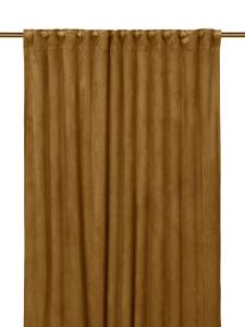 Sammetsgardin Estelle Ockra 2-Pack 135x280cm Svanefors