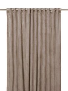 Sammetsgardin Estelle Sand 2-Pack 135x280cm Svanefors