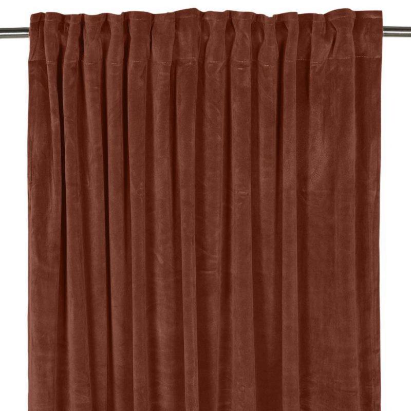 Sammetsgardin Rost Fondaco 2-Pack Esther 135x250cm at lavanille