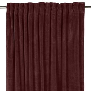 Sammetsgardin Vinröd Fondaco 2-Pack Esther 135x250cm