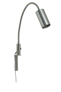 Sänglampa Aneta Lighting Hugin Stål 30cm