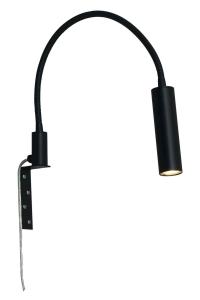 Sänglampa Artic Svart LED Dimbar 35cm Aneta Lighting