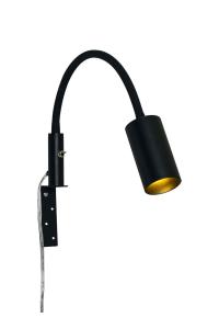 Sänglampa Hugin Svart 30cm Aneta Lighting