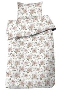Satin Påslakanset Blommigt Nadia Linnebeige 150x210cm Redlunds
