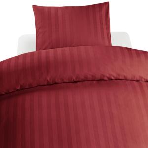 Satin Påslakanset Borganäs of Sweden Röd 150x210cm