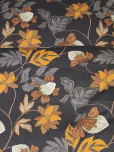 Satin Påslakanset Bratteby Grafitgrå 150x210cm Kosta Linnewäfveri