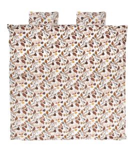 Satin Påslakanset Dubbelsäng Kosta Linnewäfveri Svanskog Beige 230x220cm