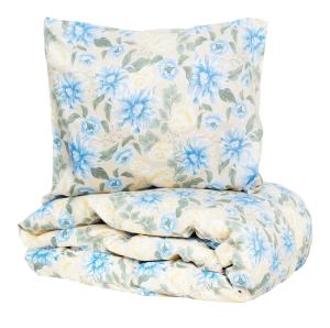 Satin Påslakanset Kosta Linnewäfveri Bollungen Sand 150x210cm