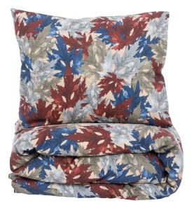 Satin Påslakanset Kosta Linnewäfveri Brene Vinröd 150x210cm
