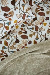 Satin Påslakanset Dubbelsäng Kosta Linnewäfveri Svanskog Beige 230x220cm