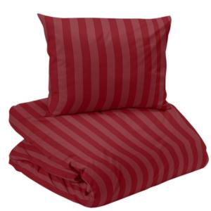 Satin Påslakanset Mirage Julröd 150x210cm Nina Royal