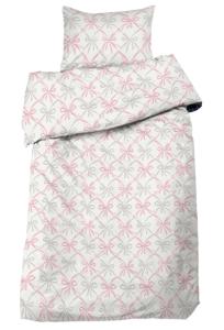 Satin Påslakanset Redlunds Sweet Bows Rosa 150x210cm