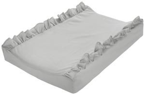 Skötbäddsöverdrag Grå Borganäs of Sweden Volang 50x70cm