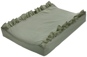 Skötbäddsöverdrag Grön Borganäs of Sweden Volang 50x70cm