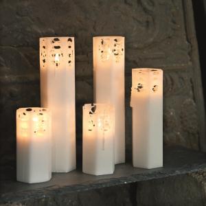 Spindelvävsljus Vit 15cm Affari of Sweden