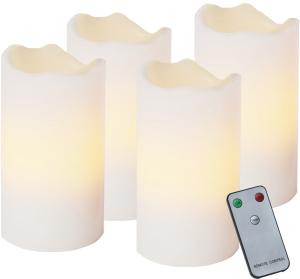 Star Trading Advent LED-Blockljus 4-Pack Vit