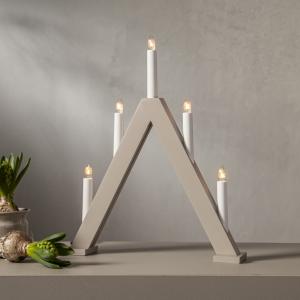 Star Trading Albo Adventsljusstake Beige 41cm