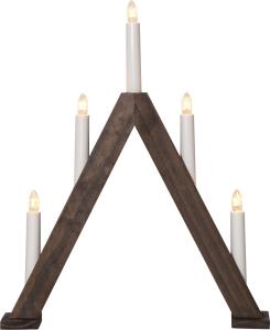 Star Trading Albo Adventsljusstake Brun 41cm