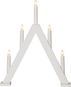 Star Trading Albo Adventsljusstake Vit 41cm
