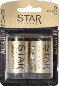 Star Trading Batteri D 1,5V Power Alkaline
