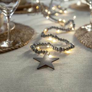 Star Trading Ljusslinga Inomhus Batteridriven Beady Greige