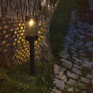 Star Trading Blace Solcellspollare Svart 46cm