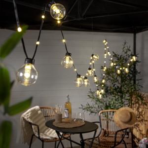 Star Trading Ljusslinga Utomhus Svart Bolla 5,3m