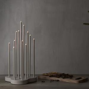 Star Trading Buzz Adventsljusstake Beige 12L 43cm