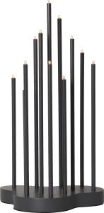 Star Trading Buzz Adventsljusstake Grå 12L 43cm