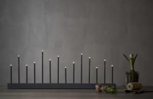 Star Trading Buzz Adventsljusstake Grå