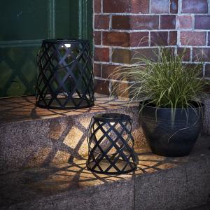 Star Trading Calabria Solcellslykta Svart 20cm