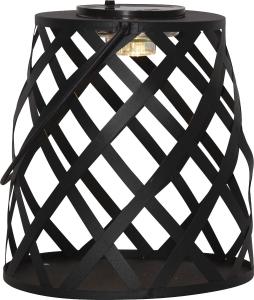 Star Trading Calabria Solcellslykta Svart 20cm
