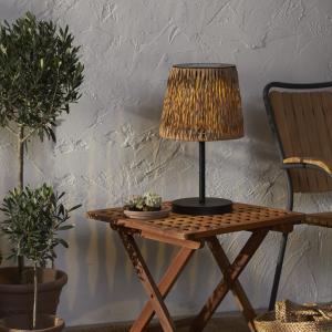 Bordslampa Solcell Brun Star Trading Cesta 48cm