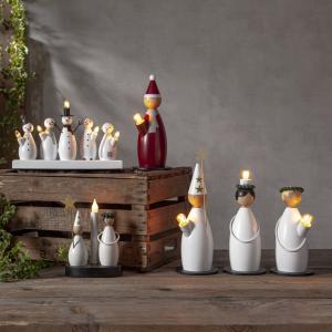 Star Trading Christmas Joy Ljusstake Isbjörn Vit