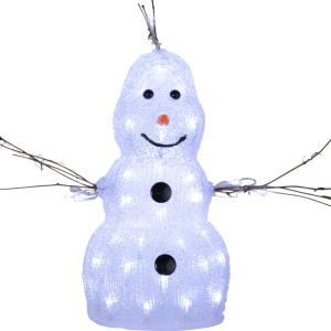 Star Trading Crystalo Dekorationsfigur Snögubbe 38cm