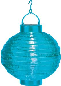 Star Trading Festival Solcell Papperslykta Blå