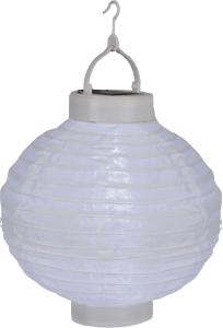 Star Trading Festival Solcell Papperslykta Vit