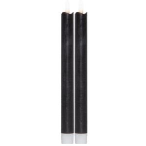 Star Trading Flamme Antikljus LED Svart 2-Pack 25cm
