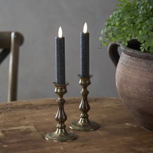 Star Trading Flamme Antikljus Svart 2-Pack 15cm