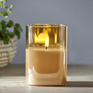Star Trading Flamme Blockljus LED Amber 12,5cm