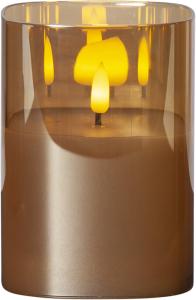 Star Trading Flamme Blockljus LED Amber 12,5cm