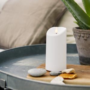 Star Trading Flamme Blockljus LED Utomhus Vit 15cm