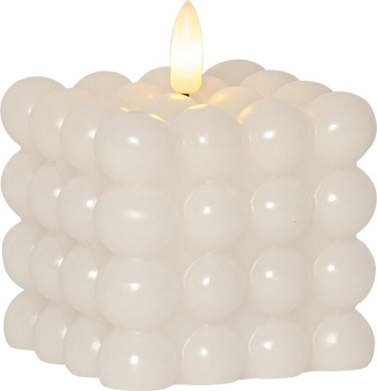 Star Trading Flamme Dot Blockljus LED Vit 9,5 cm at lavanille