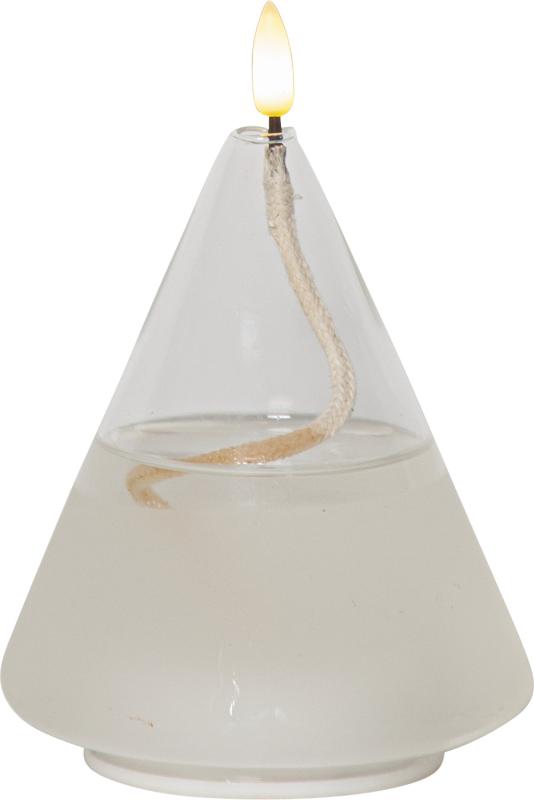 Lykta Star Trading Flamme Float Transparent 11x15cm at lavanille