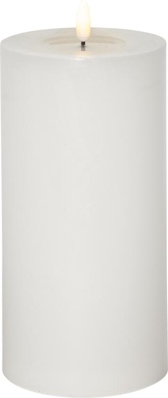 Star Trading Flamme Flow Big LED-Blockljus Vit 22,5cm Lång Livslängd at lavanille