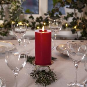 Star Trading Flamme Flow LED-Blockljus Röd 17,5cm